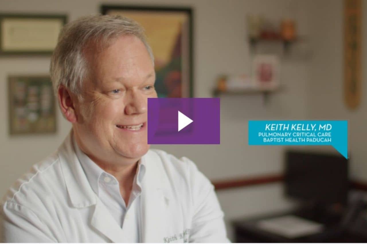 Screenshot of Keith Kelly MD Pulmonary Critical Care Baptist Health Paducah