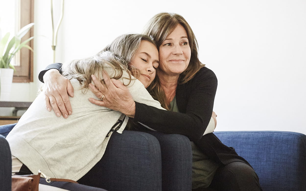 hugging