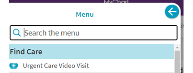 Urgent Care video visit