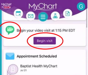 Tyto start video visit