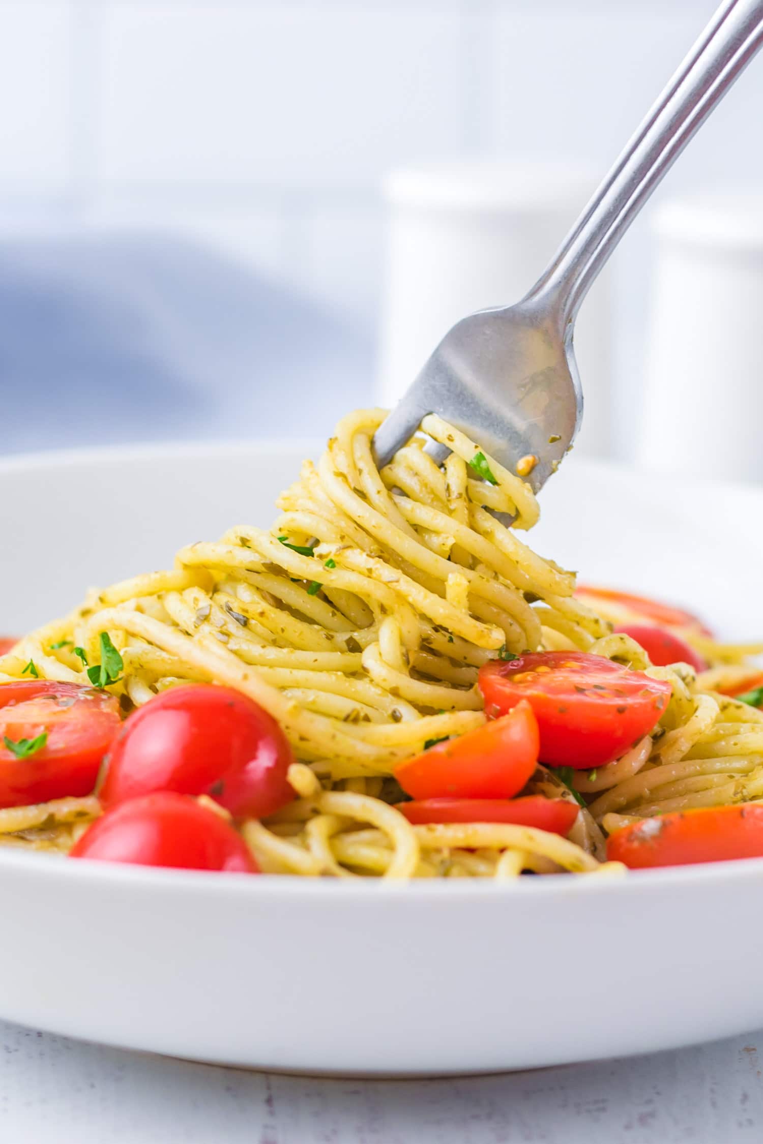 easy pesto pasta
