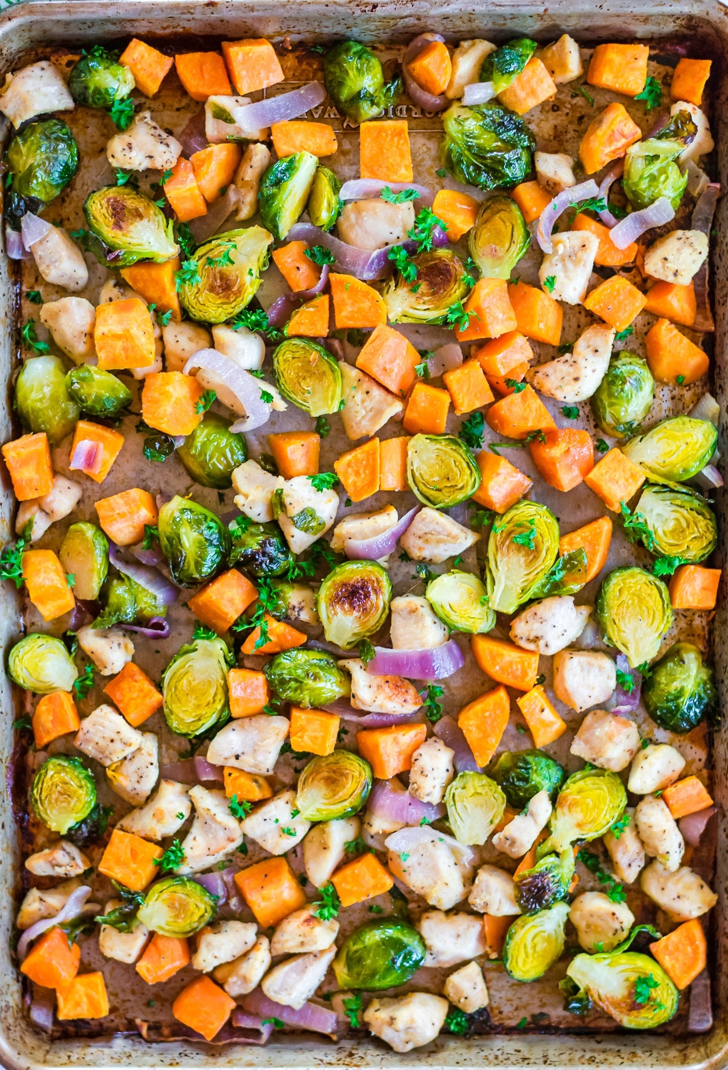 sheet pan chicken and vegetables