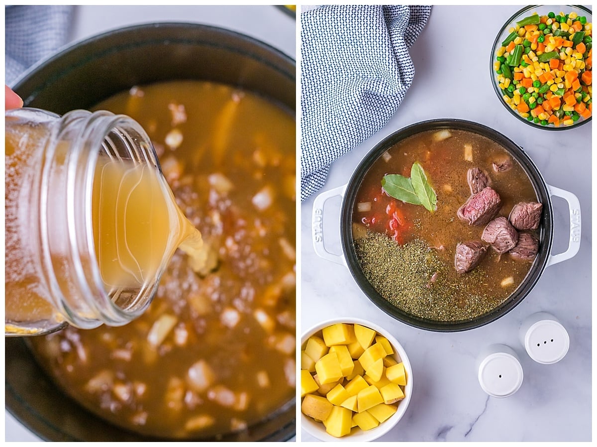 how to make vegetable beef soup