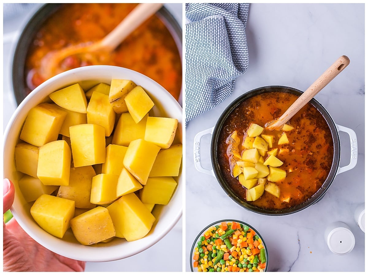 how to make vegetable beef soup