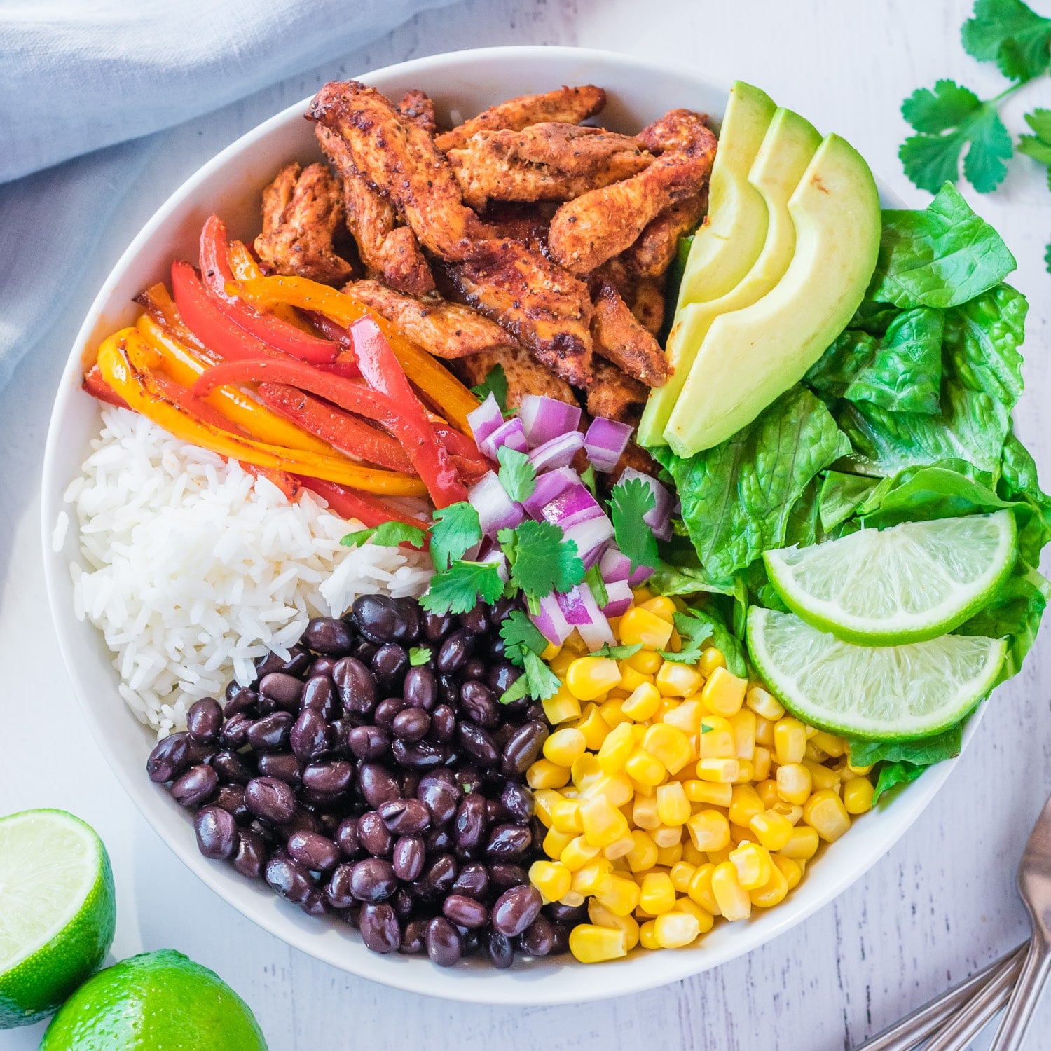 chicken burrito bowls