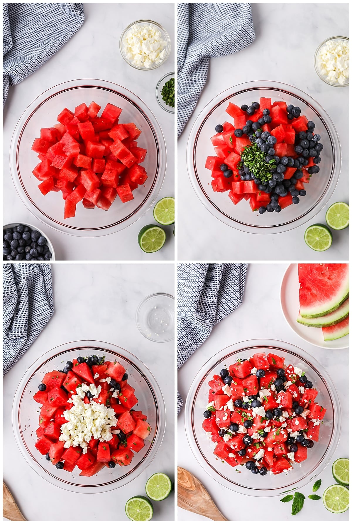 watermelon feta mint salad