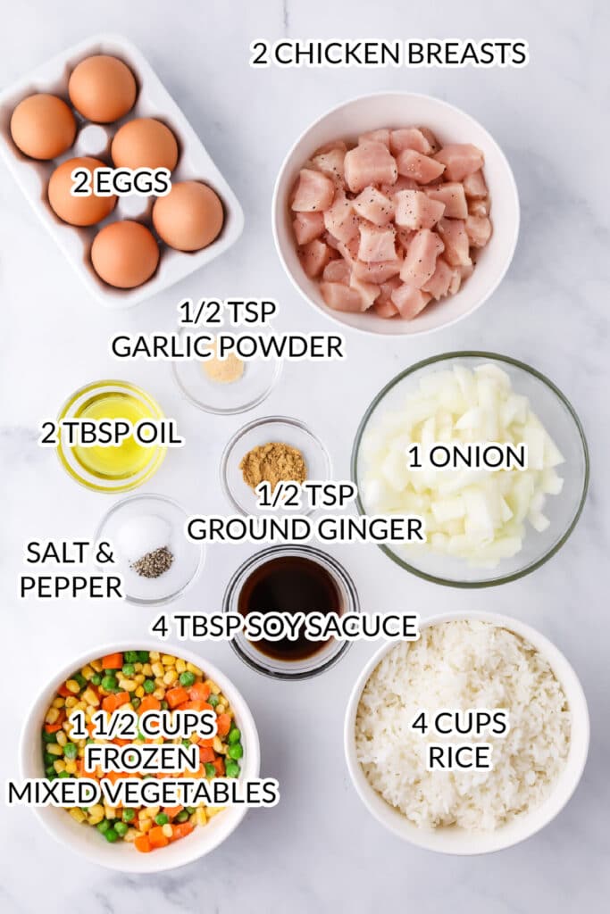 chicken fried rice ingredients