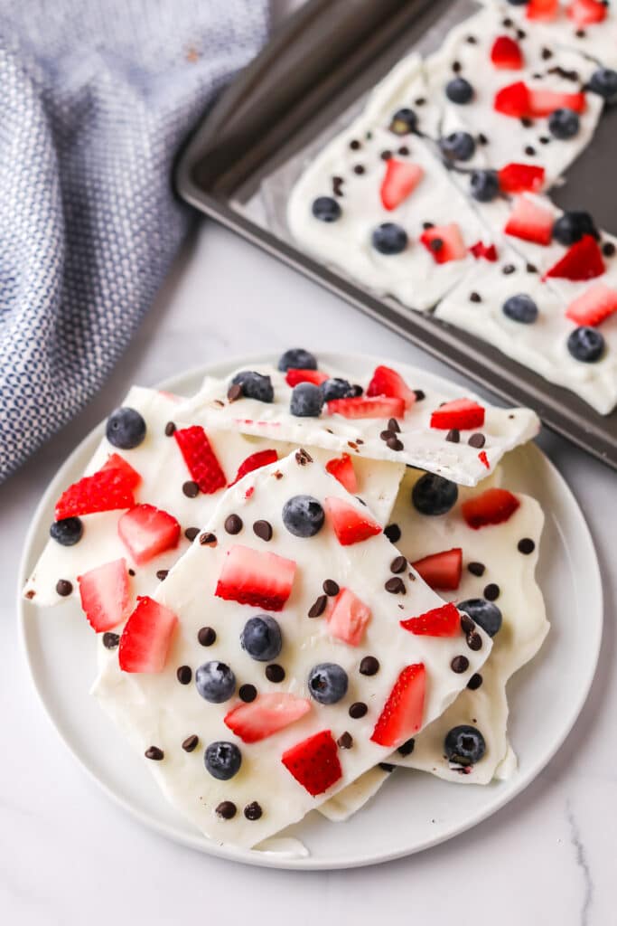 frozen yogurt bark