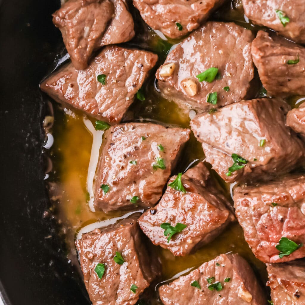 garlic butter steak bites