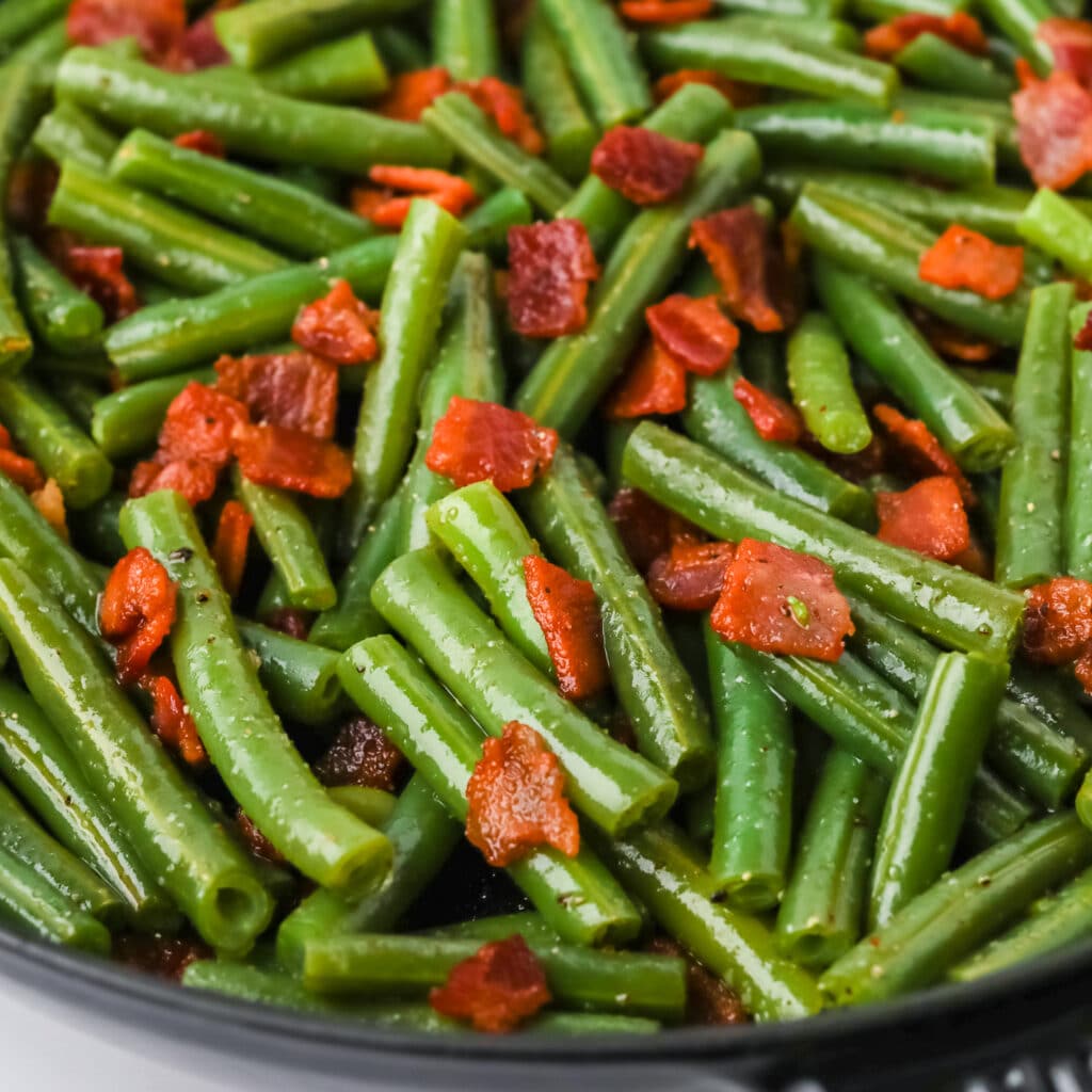 green beans with bacon