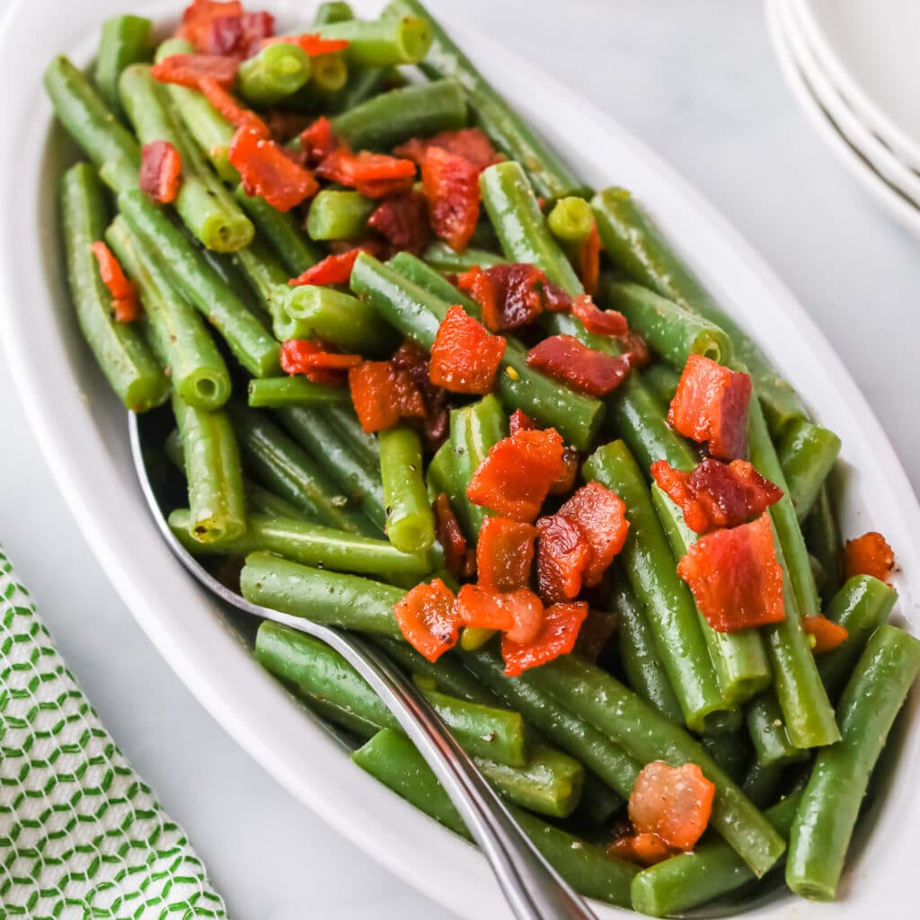 green beans with bacon