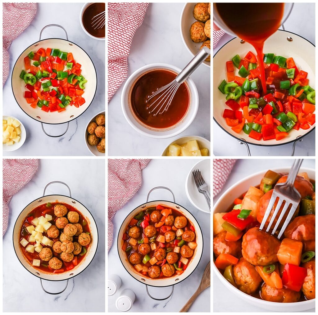 how to make sweet and sour meatballs