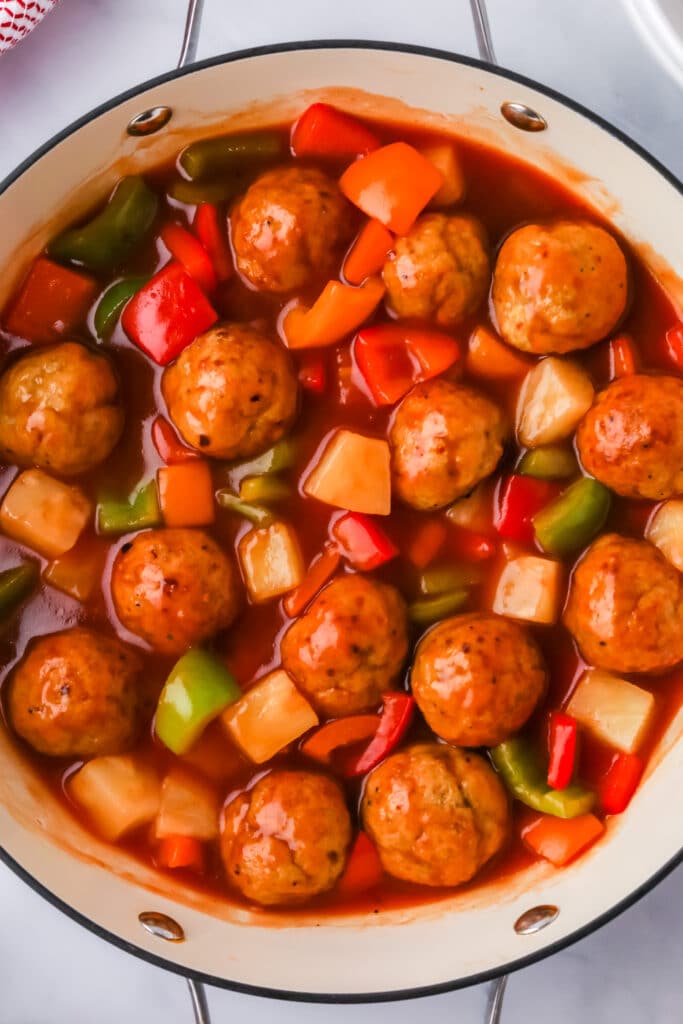 sweet and sour meatballs