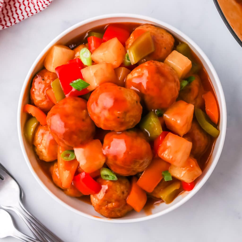 sweet and sour meatballs