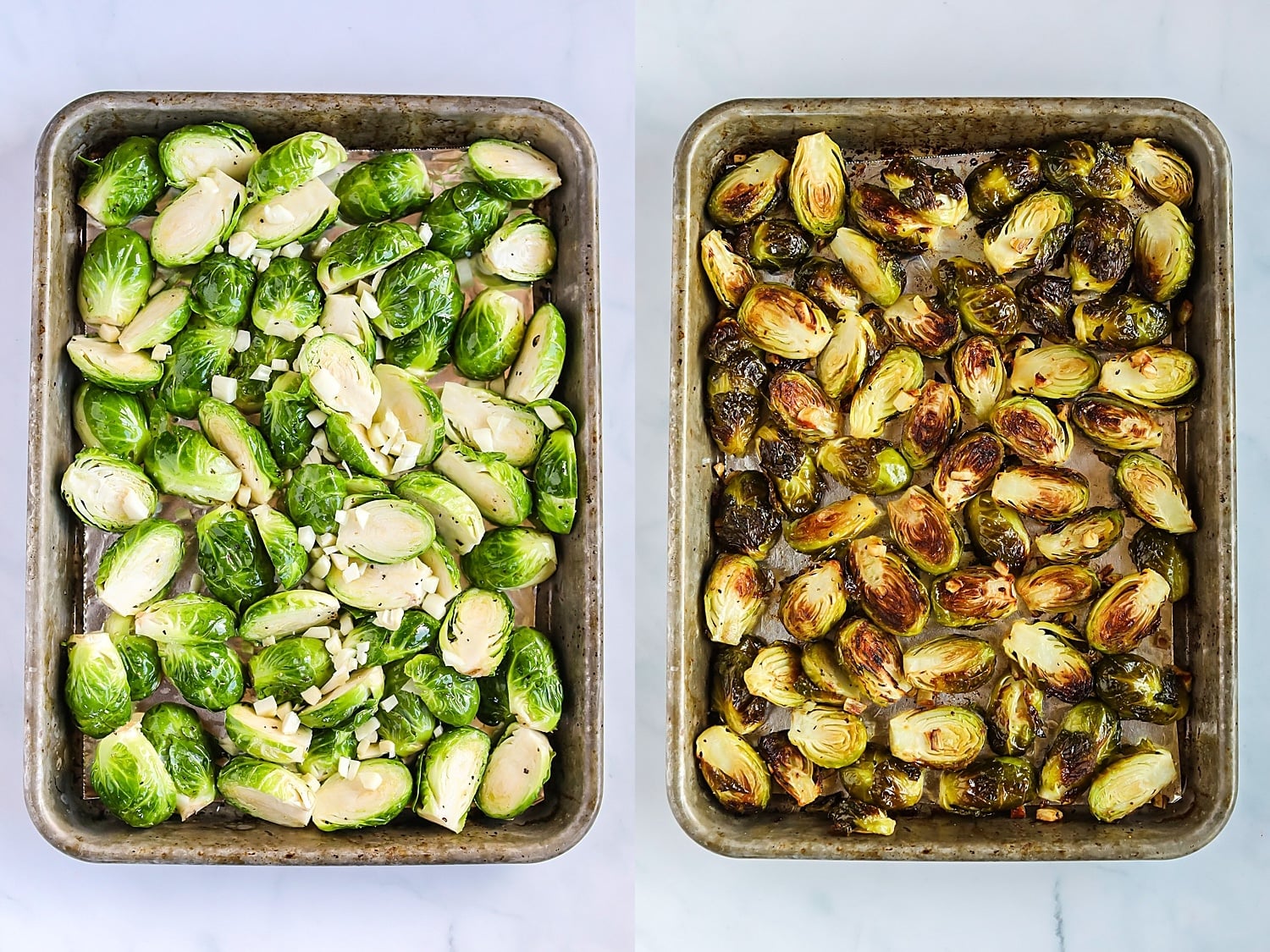 roasted brussels sprouts with garlic
