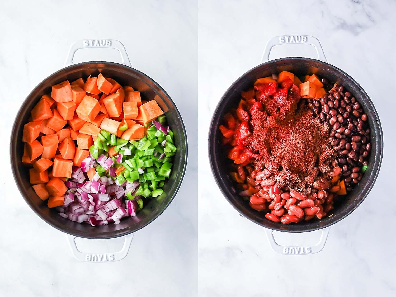 cooking sweet potato chili