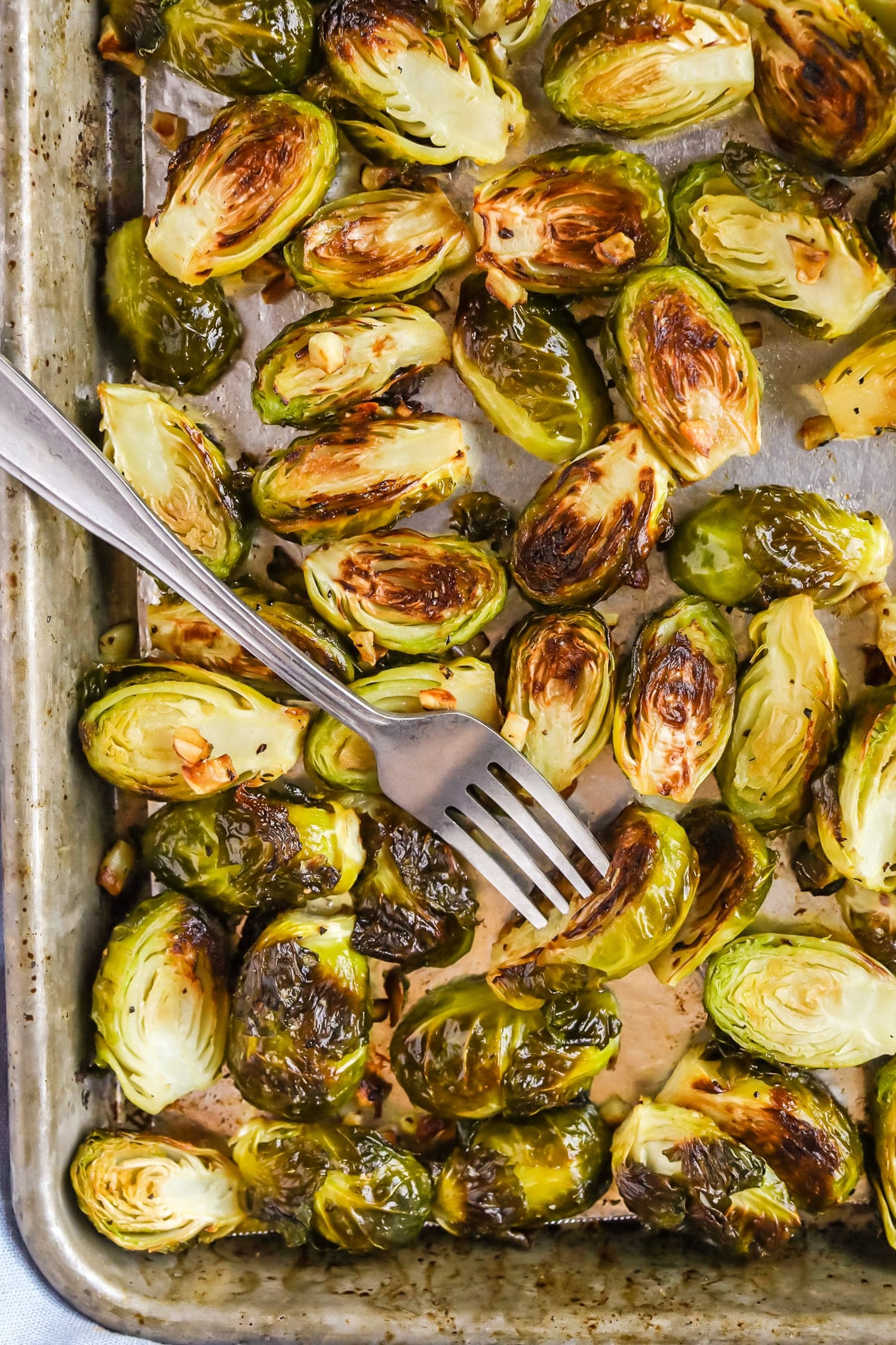 roasted brussels sprouts with garlic