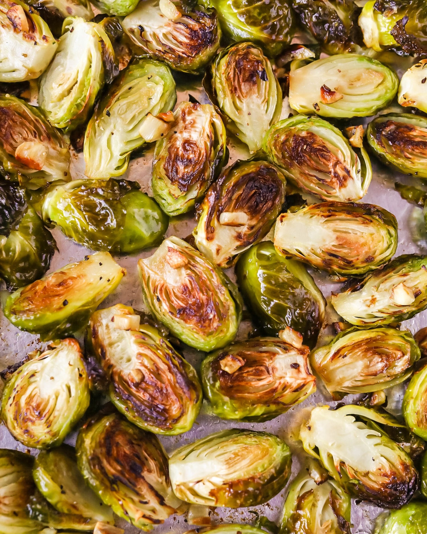 roasted brussels sprouts with garlic