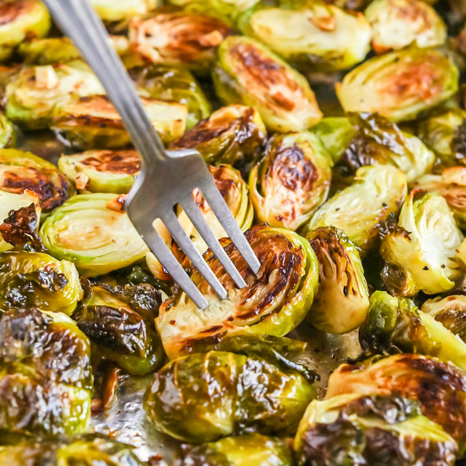 roasted brussels sprouts with garlic