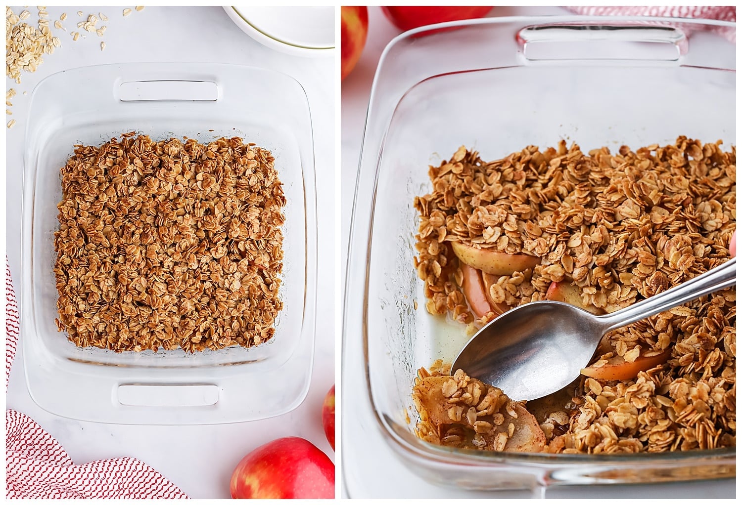baked healthy apple crisp