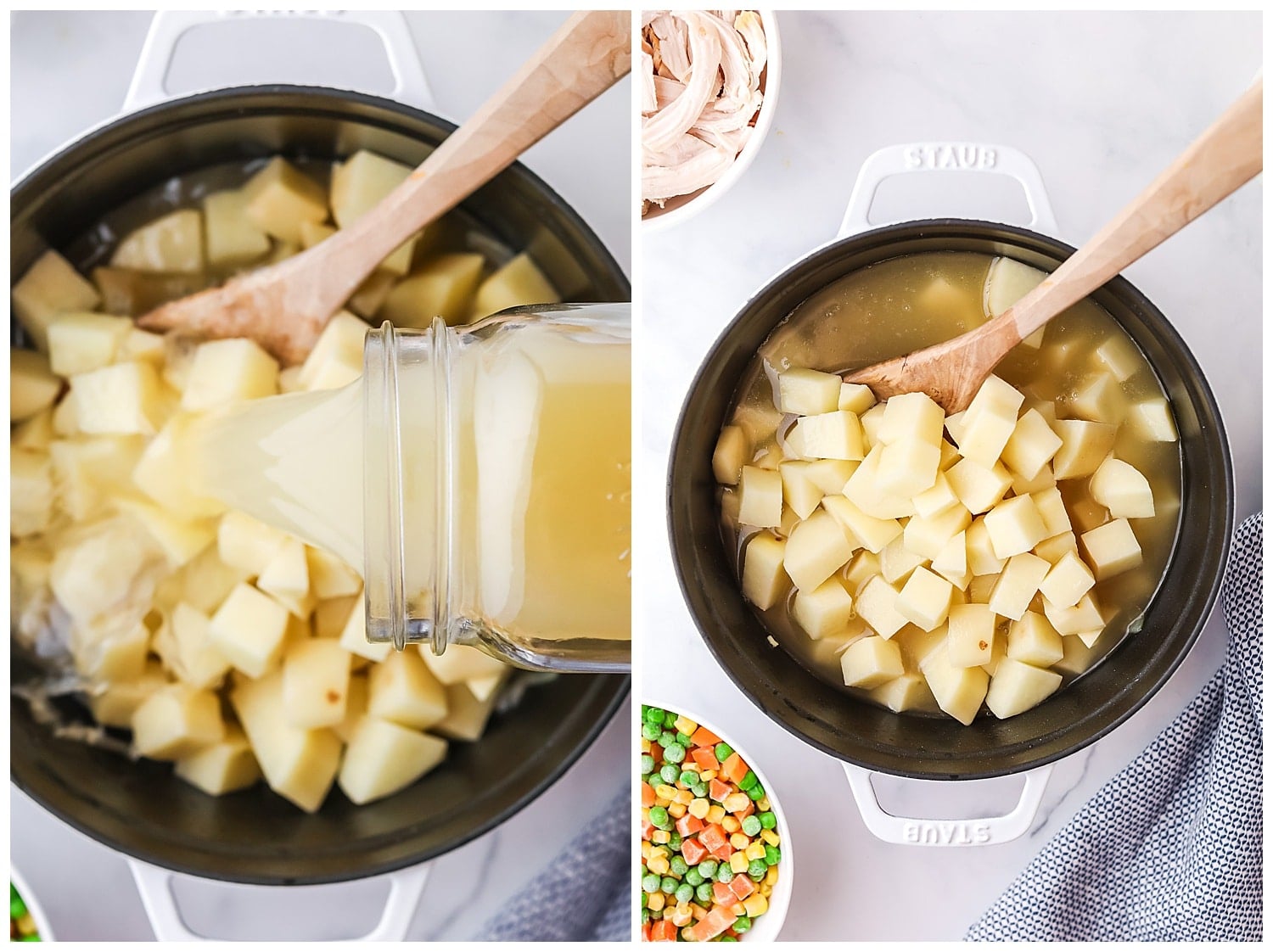 how to make chicken pot pie soup