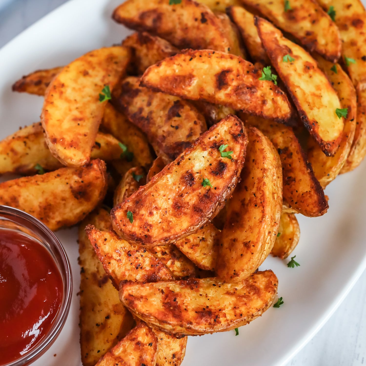 crispy potato wedges