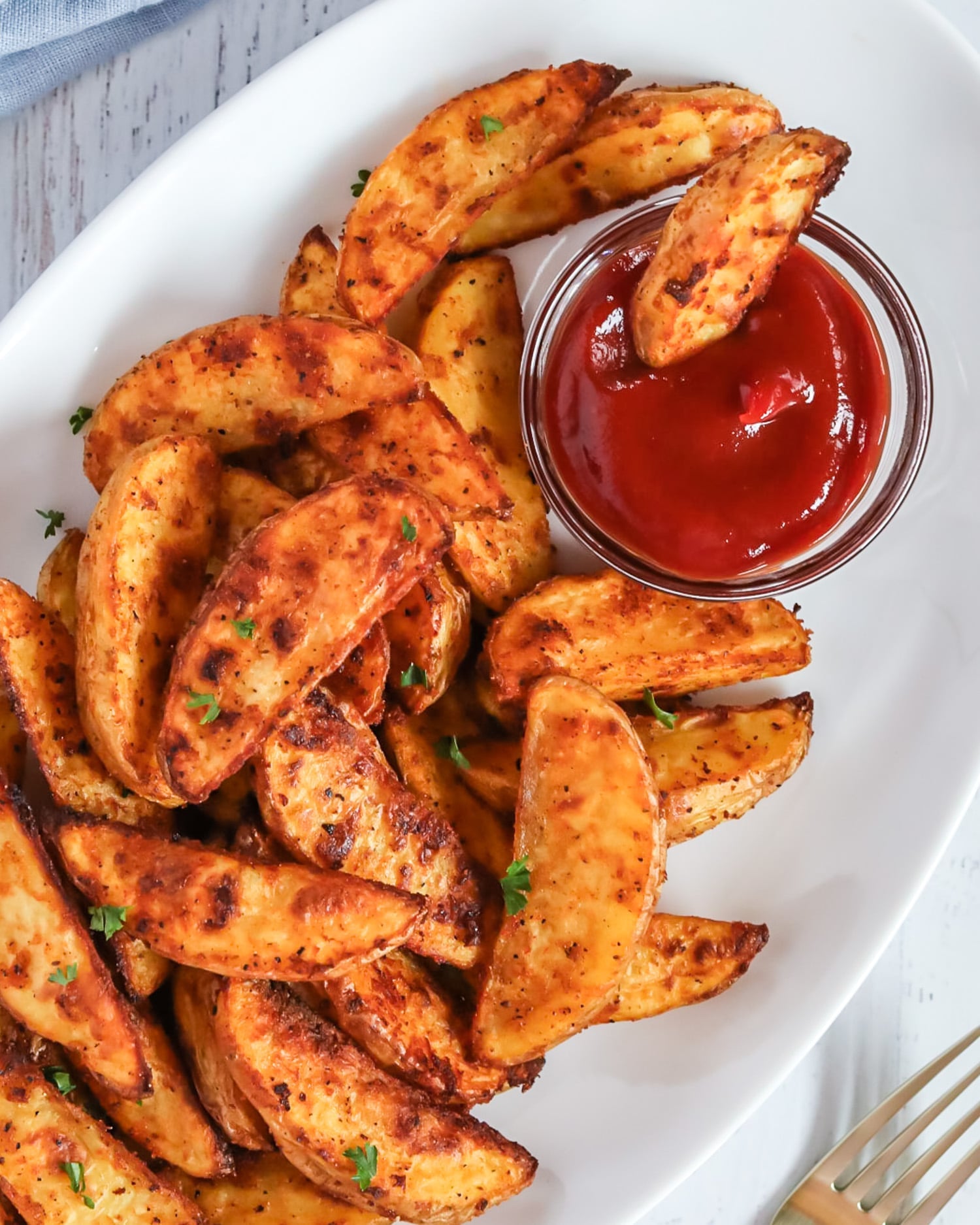 crispy potato wedges
