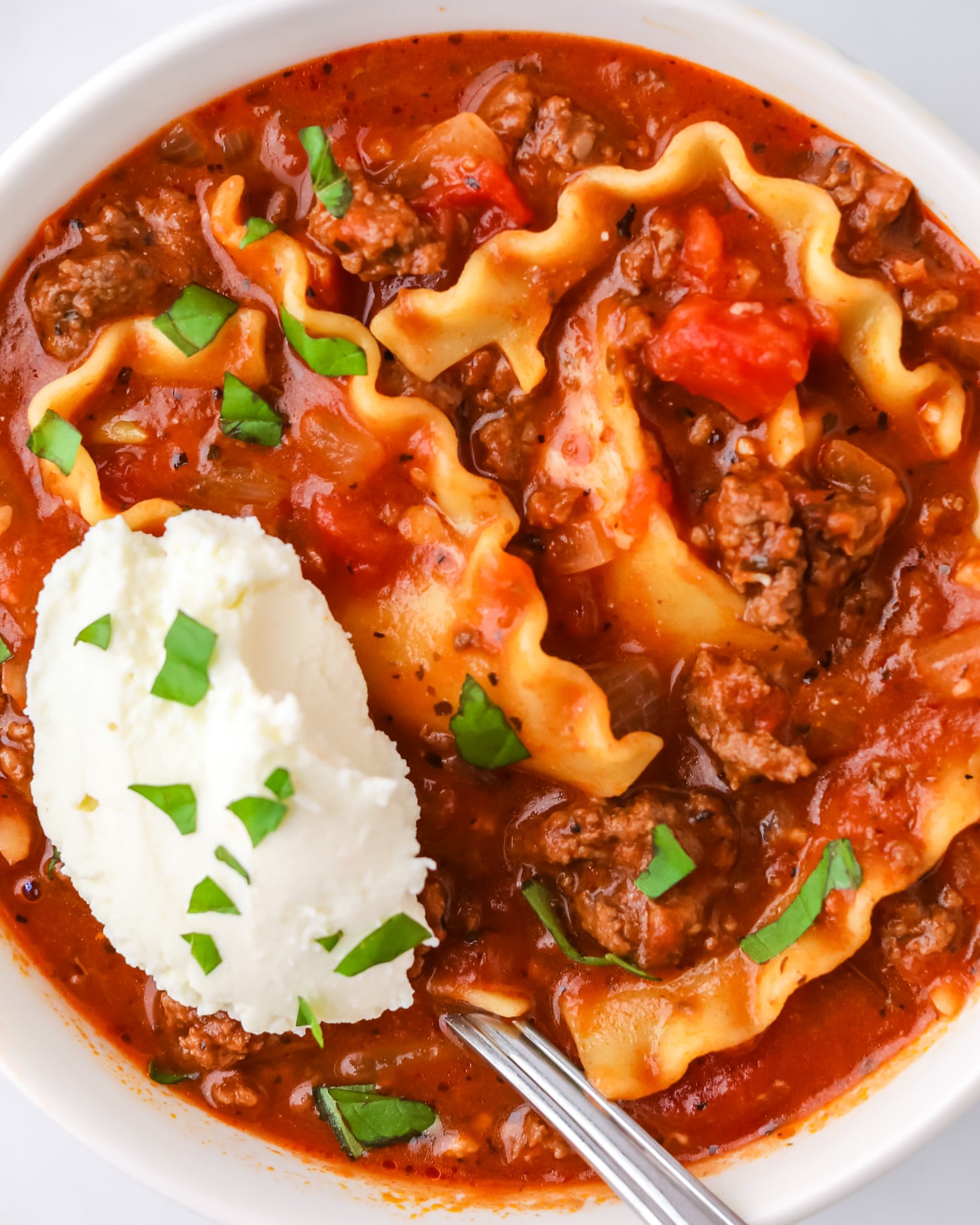 easy lasagna soup