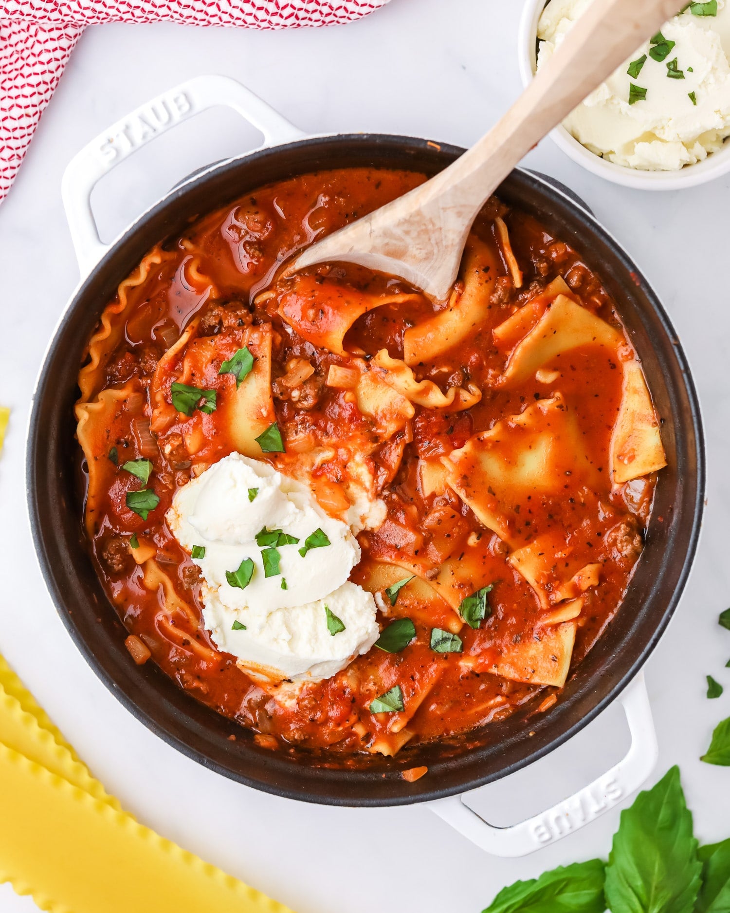 easy lasagna soup