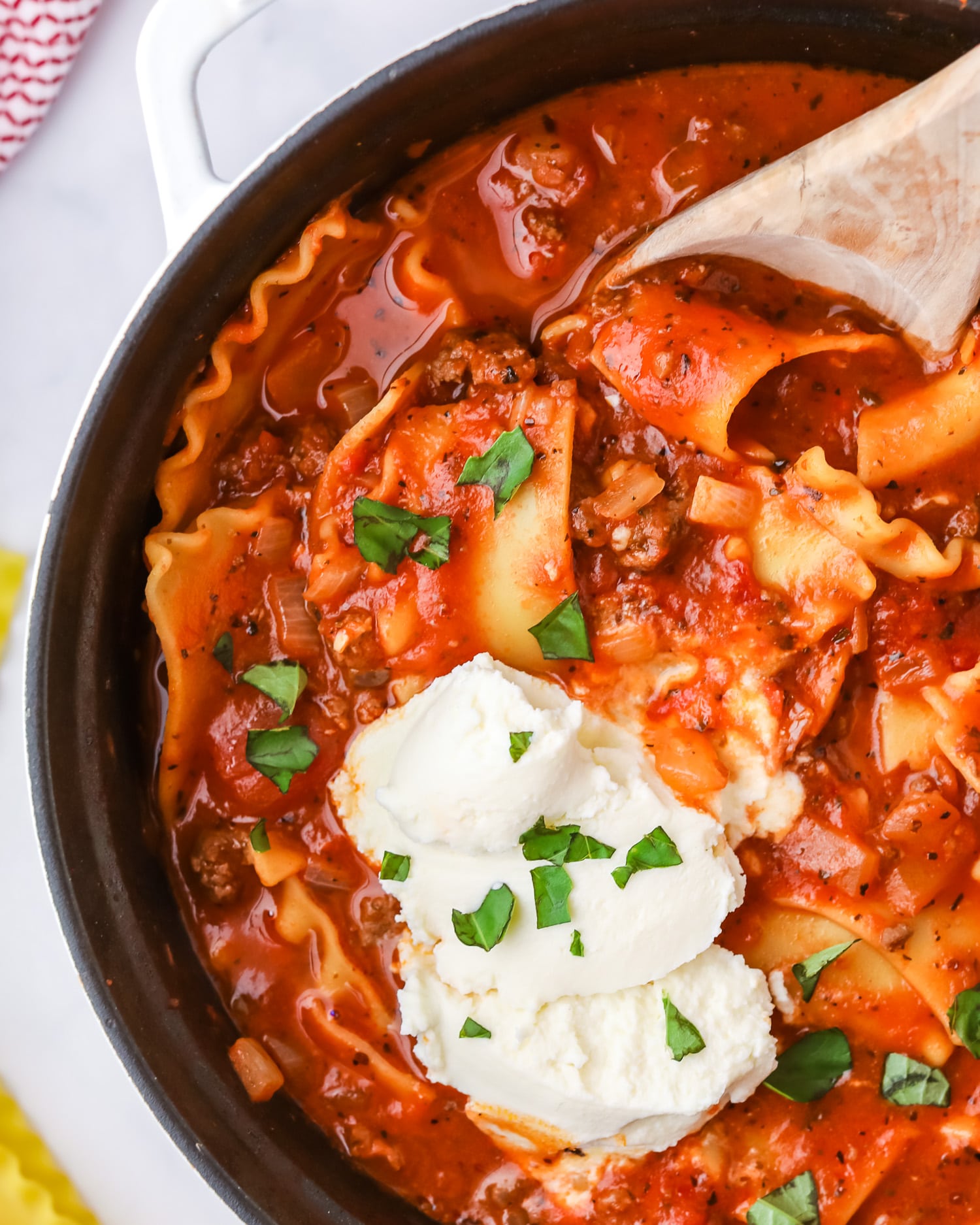 easy lasagna soup