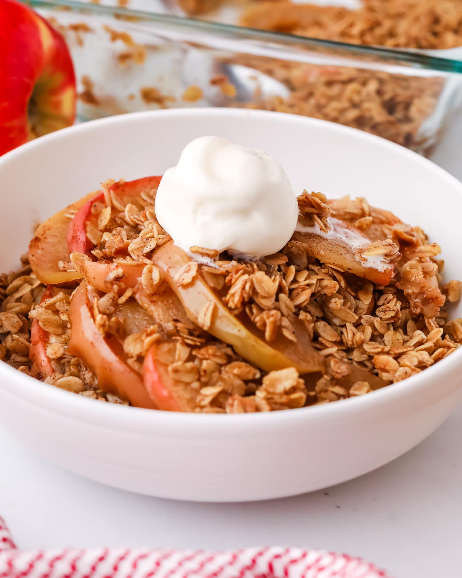healthy apple crisp