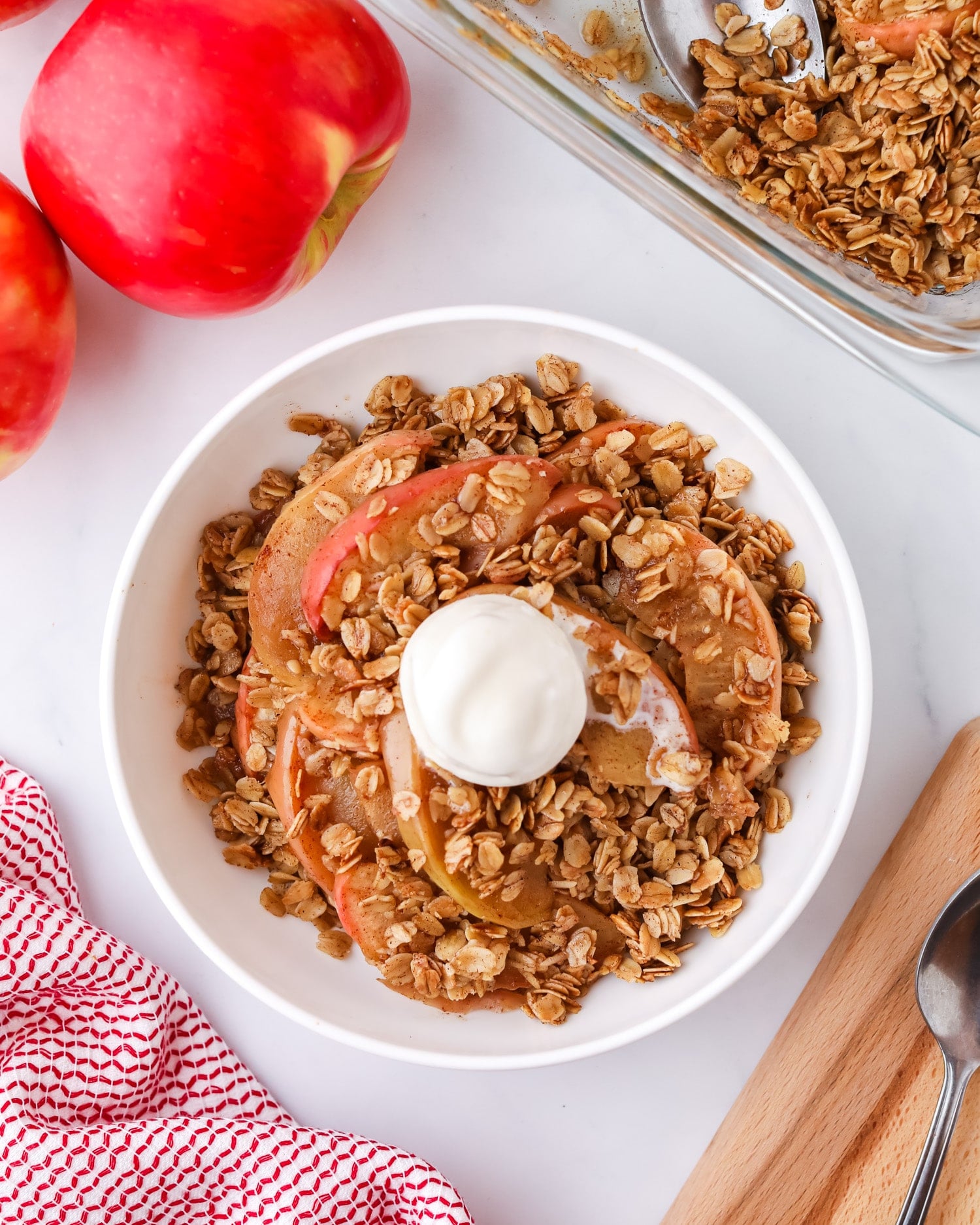 healthy apple crisp