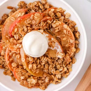 healthy apple crisp