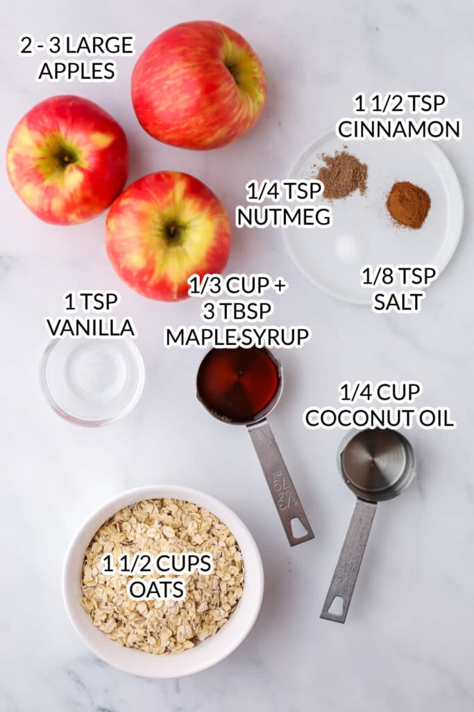 healthy apple crisp ingredients