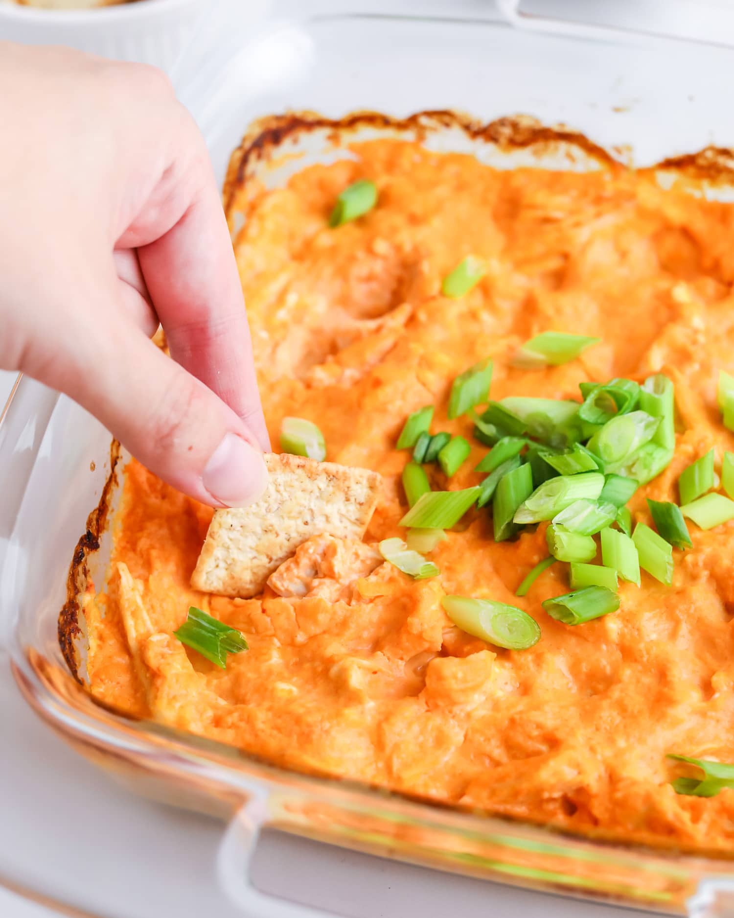 healthy buffalo chicken dip
