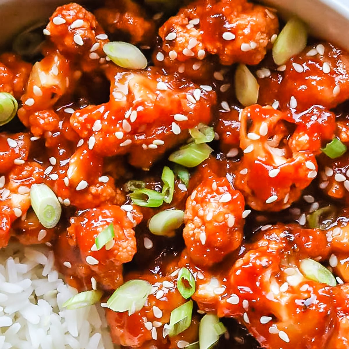 sweet and sour baked cauliflower