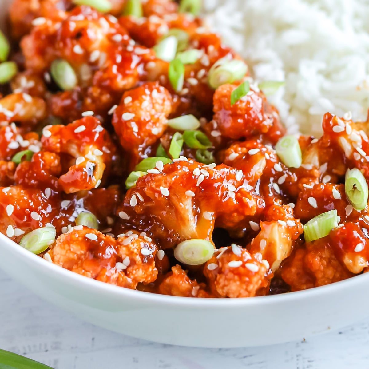 sweet and sour baked cauliflower