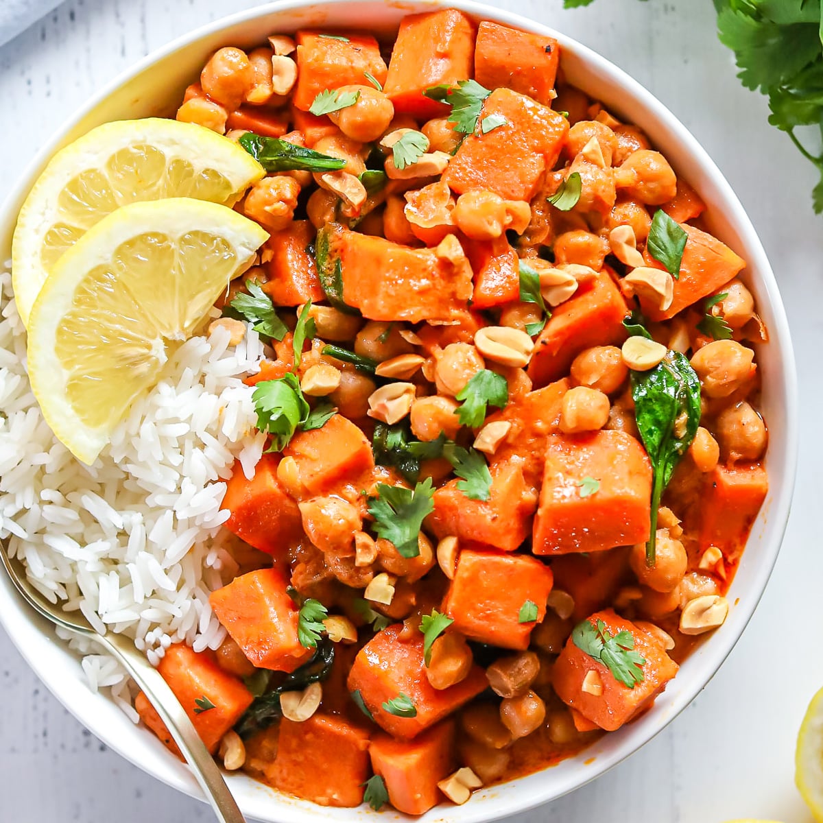 sweet potato chickpea curry