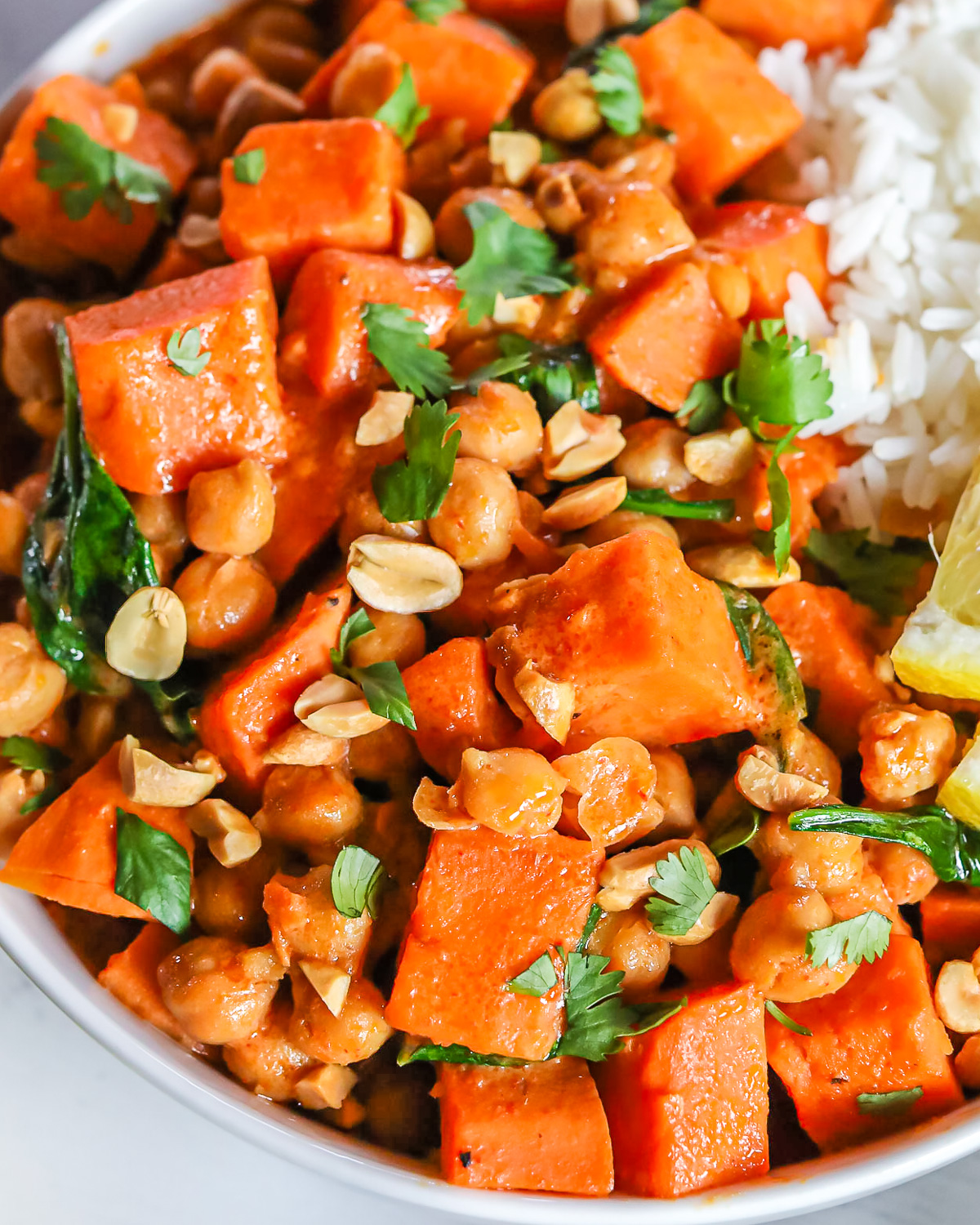 sweet potato chickpea curry