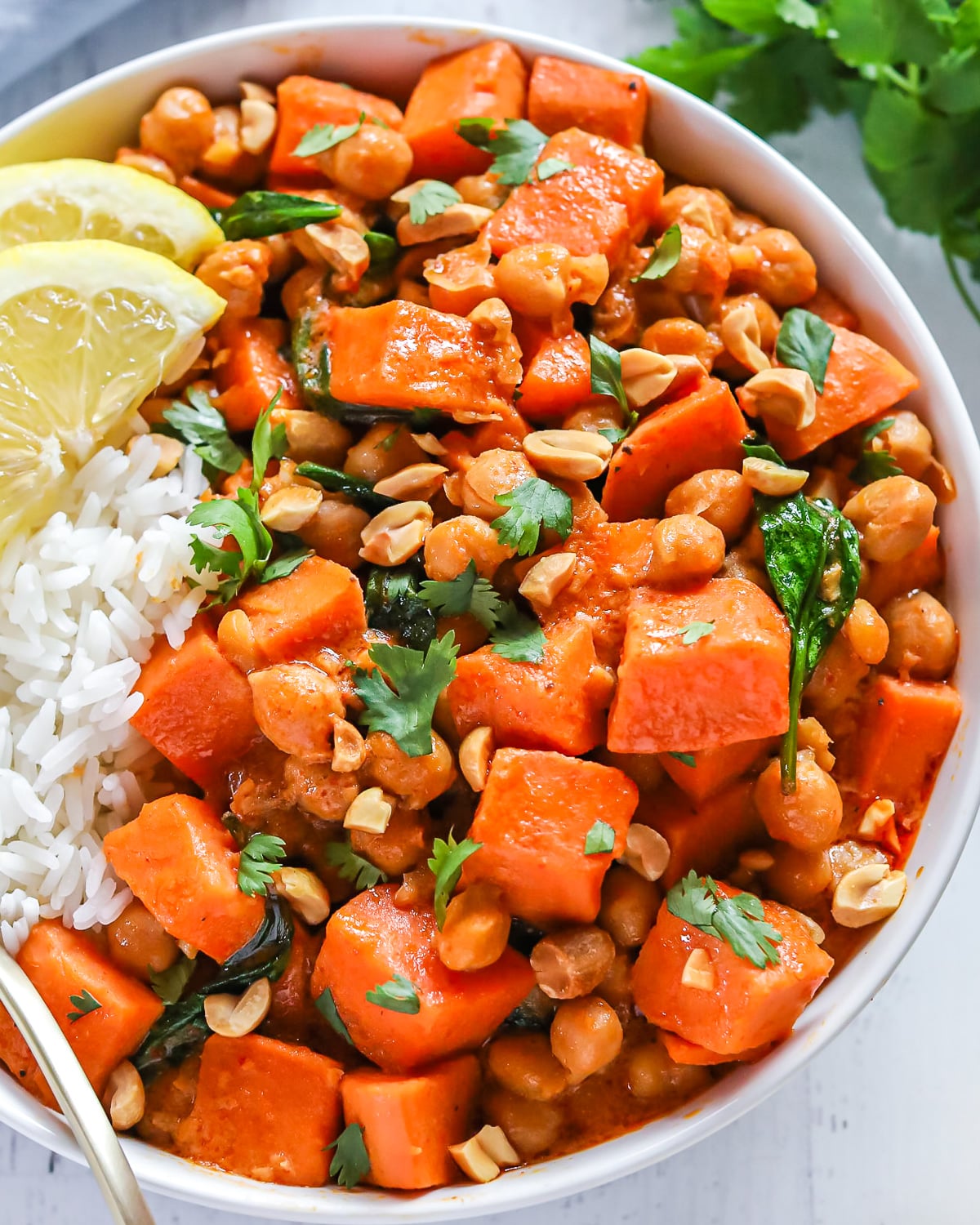sweet potato chickpea curry