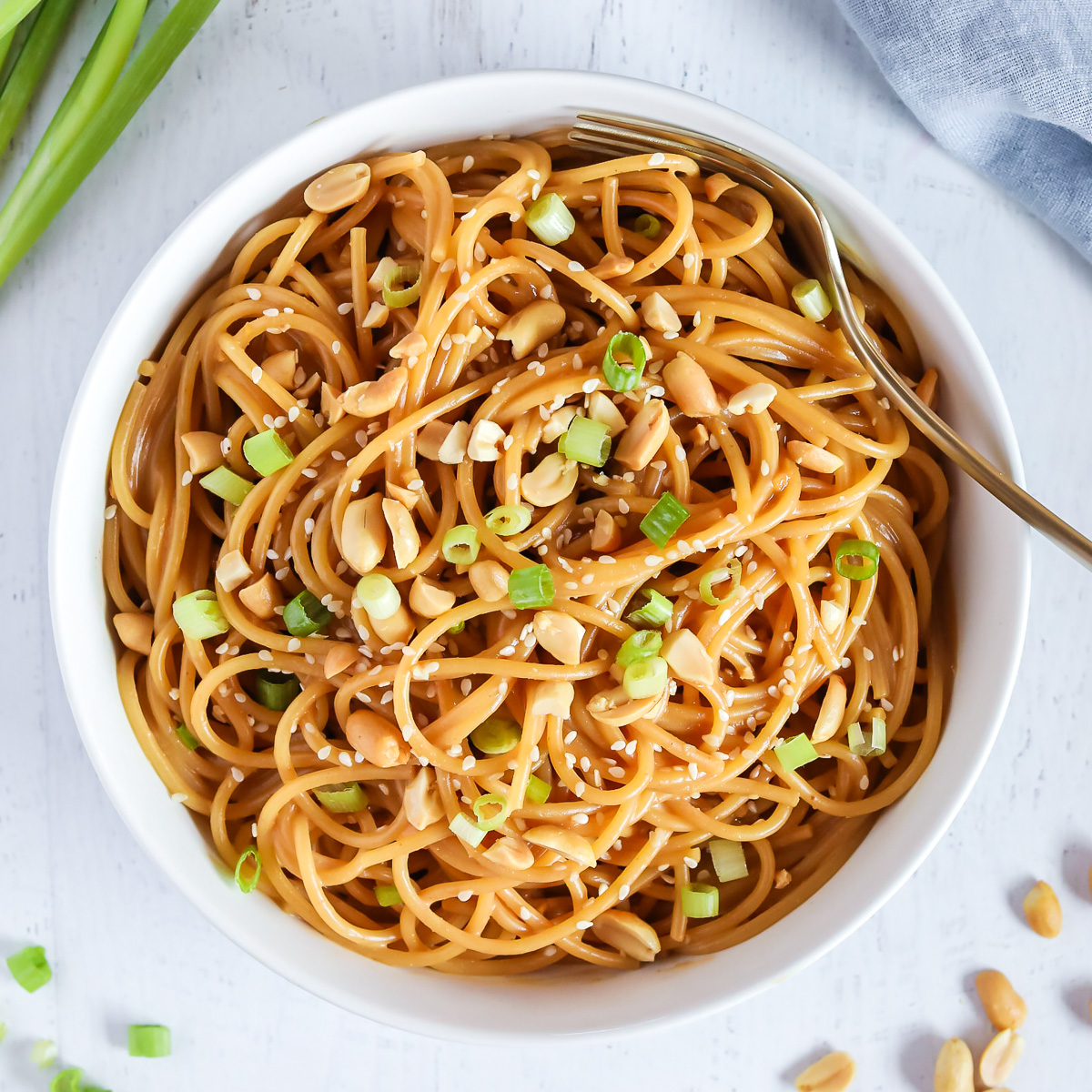 vegan peanut butter noodles
