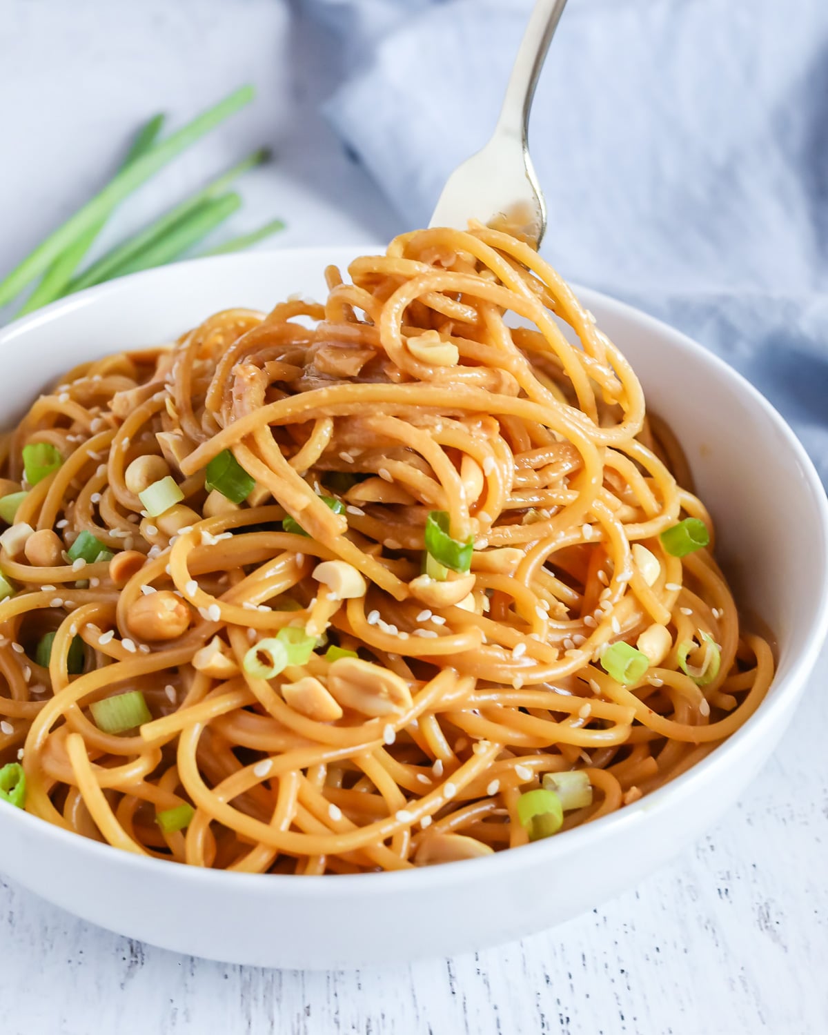 vegan peanut butter noodles