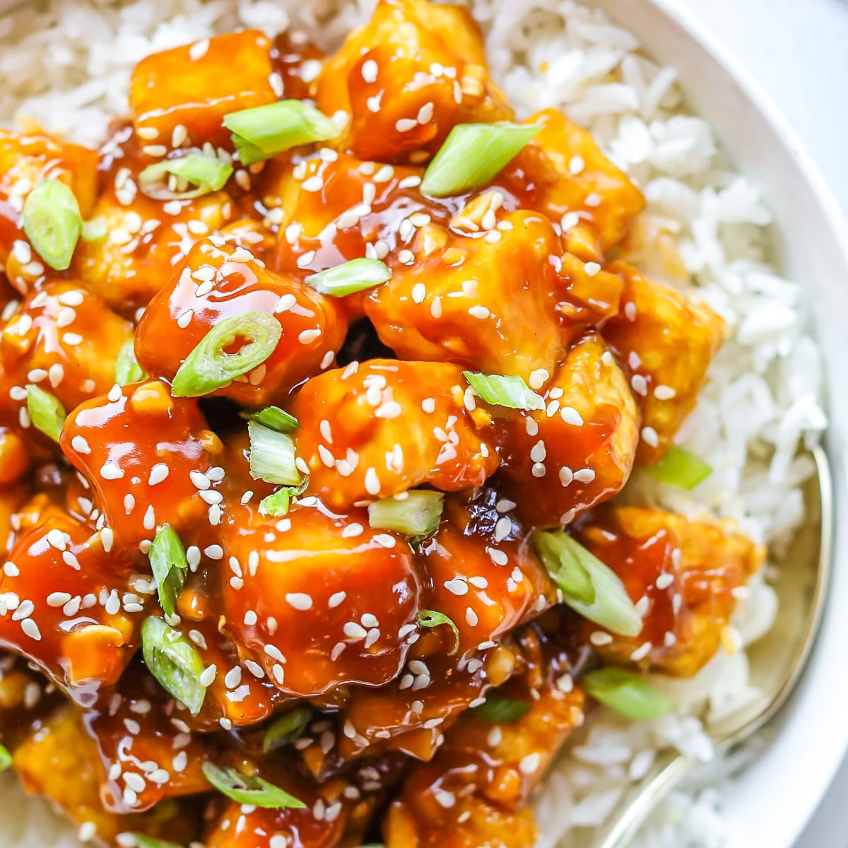 orange tofu