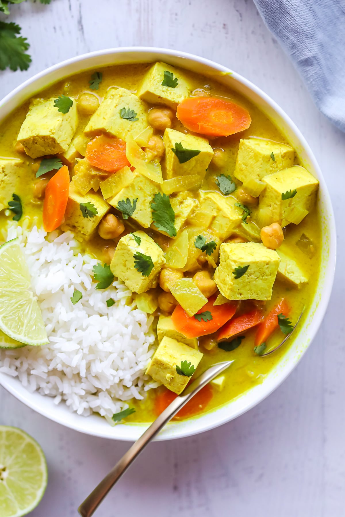 yellow tofu curry