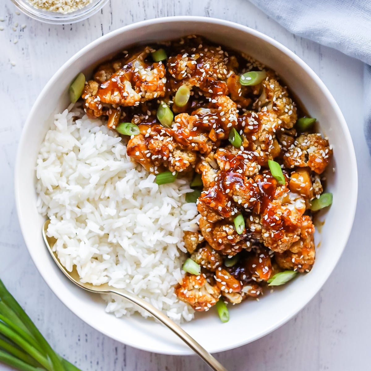 sesame cauliflower