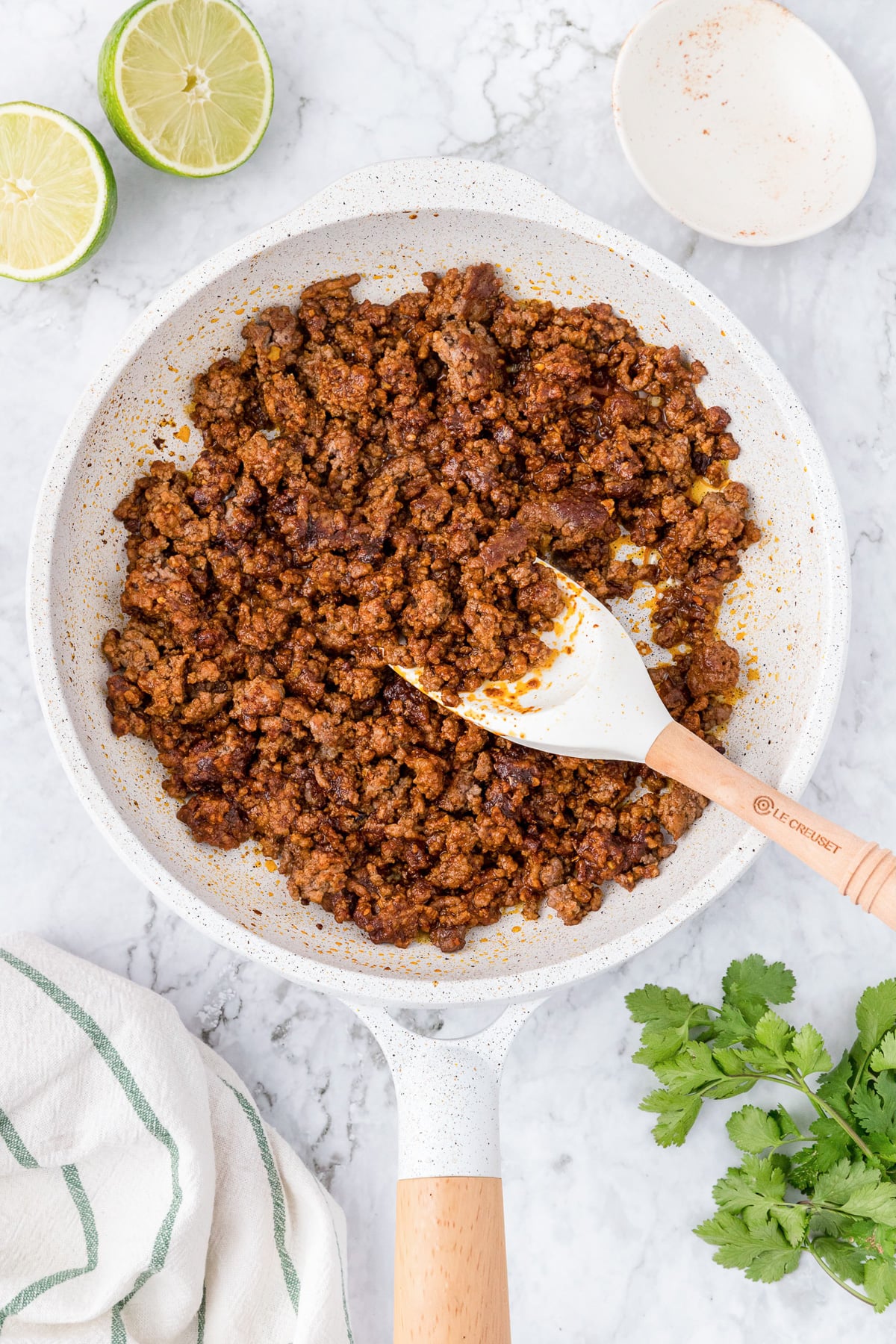 taco salad beef cooking