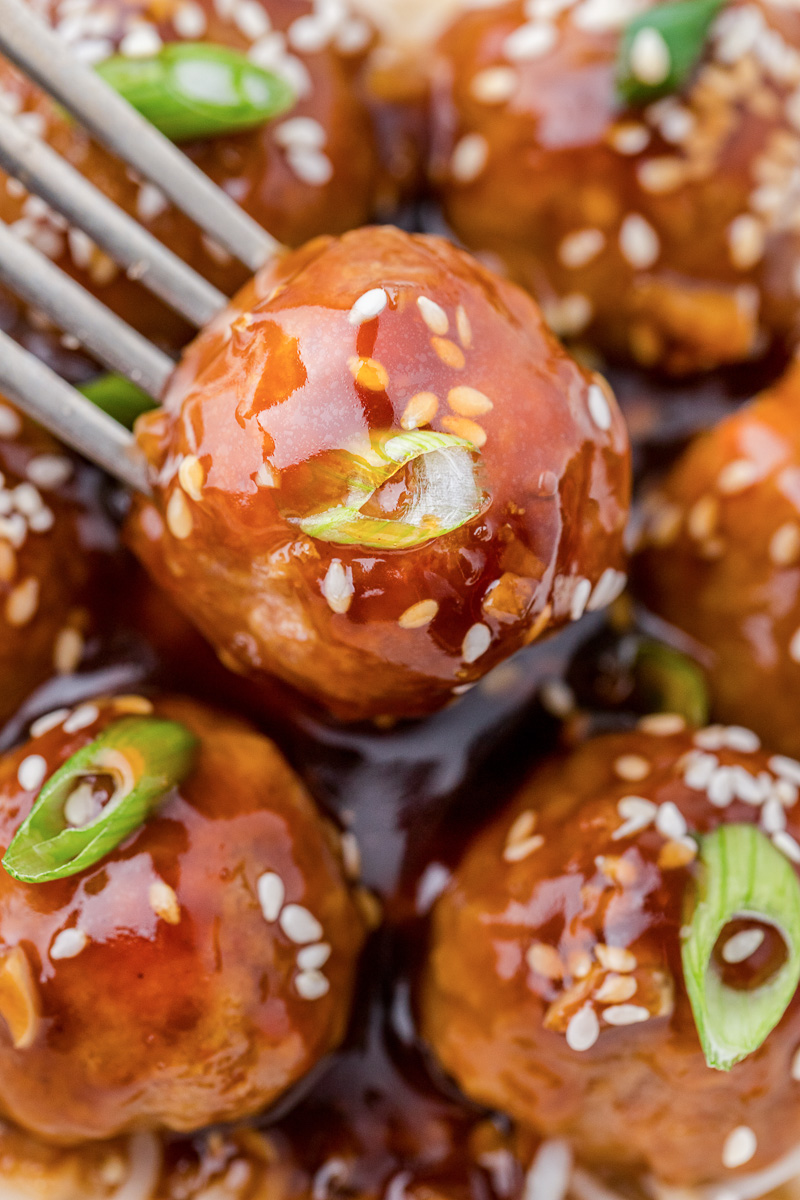 honey sriracha meatballs