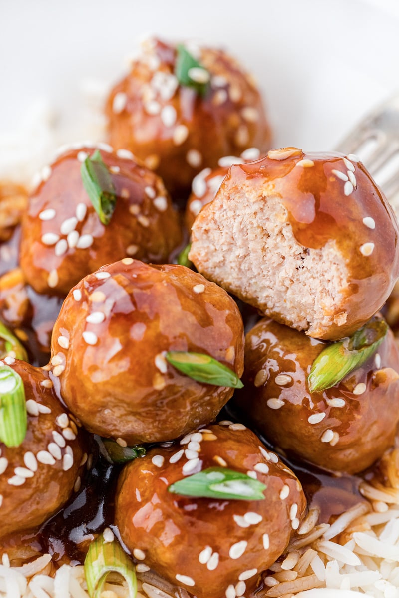honey sriracha meatballs