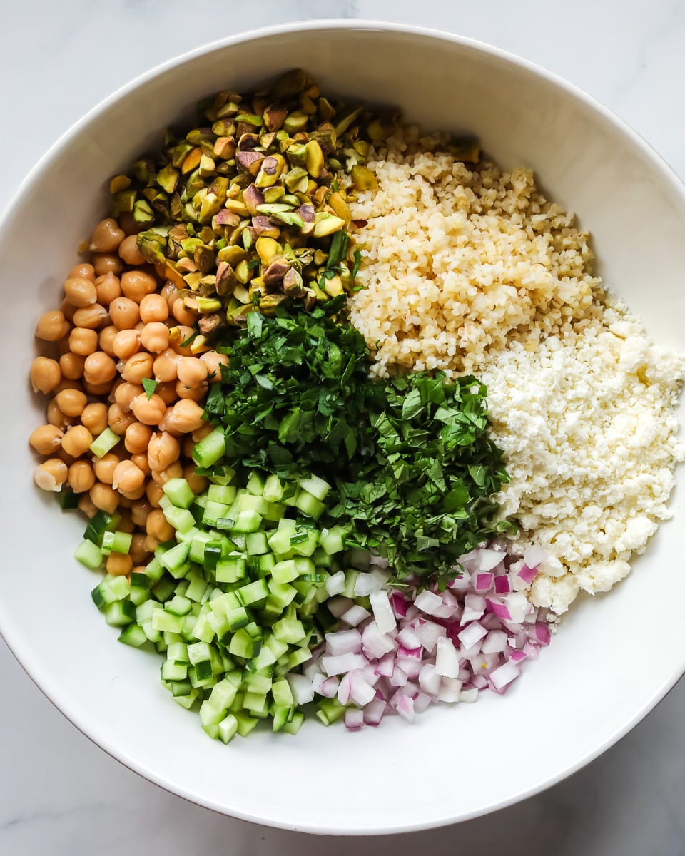 Ingredients for the Jennifer Aniston salad.