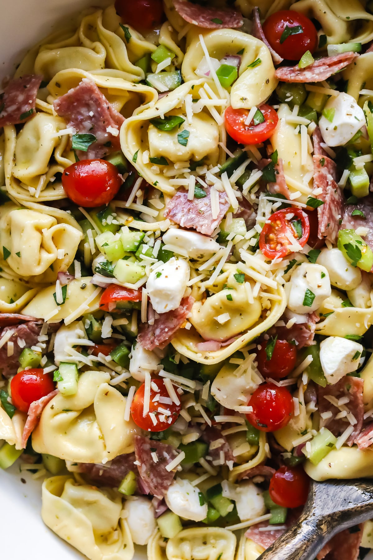 Tortellini pasta salad.